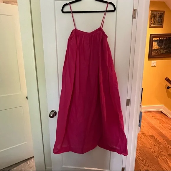 **SOLD** H&M Linen Blend Voluminous Maxi Dress - Picture 3 of 8